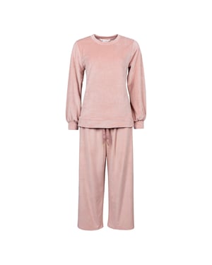 Dames Winter Loungewear Comfortabele Set | Zielverwarmende Thermo Roze Pyjama Set