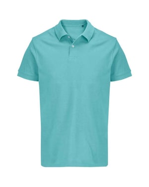 SOLS Unisex Adult Pacific Pique Twin Needle Stitch Polo Shirt (Pool Blue)