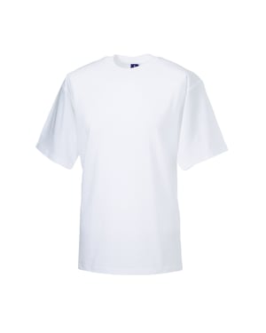 Russell Mens Classic Ringspun Cotton T-Shirt (White)