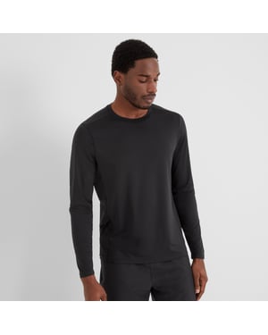 Aller Mens Tech Long Sleeve Top - Black