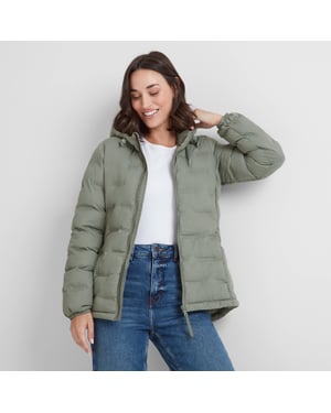 Palmer Womens Padded Jacket - Faded Khaki