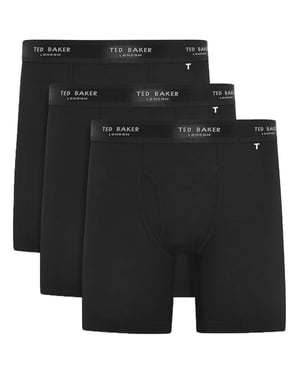 Ted Baker 3-Pack Cotton Boxer Briefs Mens Black