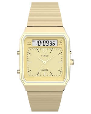 Timex Q Timex Heruitgave Heren Gouden Horloge TW2Y06000