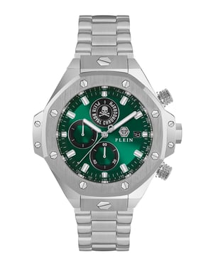 Philipp Plein Plein Chrono Royal Heren Zilveren Horloge PWLFA0425