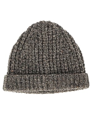 Maison Margiela Knitted Beanie Hat in Grey Wool
