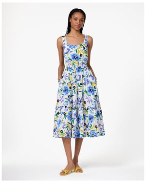 Festive Floral Tiered Dress