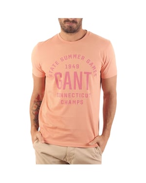 GANT Mens T Shirt Crew Neck Short Sleeve Summer Top