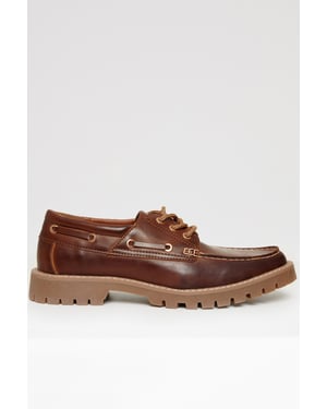 Brown Chunky Boat Shoes