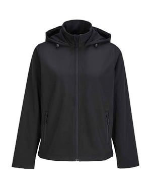 SOLS Dames Race Capuchon Soft Shell Jas (Zwart)