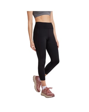 Mountain Warehouse Dames Zwart Hoog Taille 7/8 Leggings (Zwart)