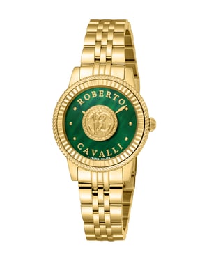 Green Dial Stainless Steel Watch