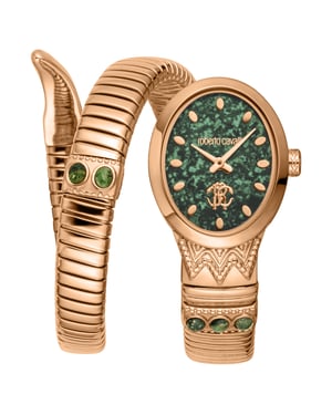 Roberto Cavalli Snake Women Stainless Steel Rose Gold Snake watch