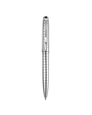Gevril Ave of Amertica Sterling Silver Ballpoint Pen with diamonds on clip