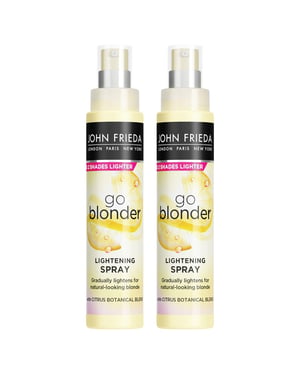 John Frieda Go Blonder Lightening Spray for Healthier-Looking Hair 100ml, 2 Pack