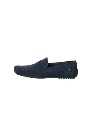 Jack & Jones Instappers Jensen Suede Loafer Blauw