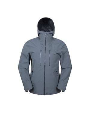 Mountain Warehouse Heren Kailash 2.5 Laagse Waterdichte Jas (Donkergrijs)