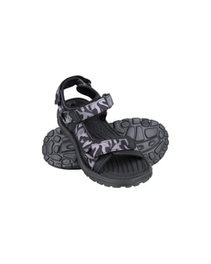 Mountain Warehouse Heren Crete Camo Sandalen (Donkergrijs)