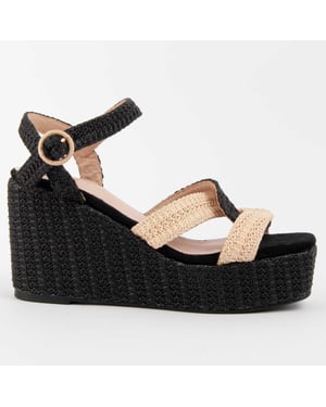 Montevita Wedge Sandal Salia11 Svart