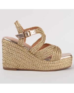 Montevita Wedge Sandal Salia7 Guld