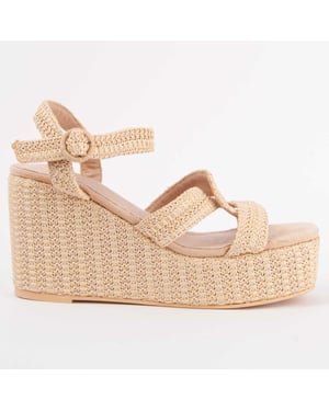 Montevita Wedge Sandal Salia11 Beige