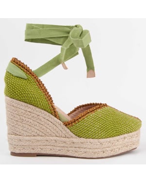 Montevita Wedge Espadrille Balenci12 Green
