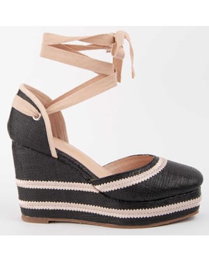 Montevita Wedge Espadrille Balenci11 Svart