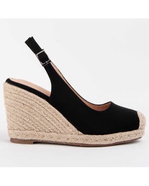 Montevita Wedge Espadrille Balenci7 Svart