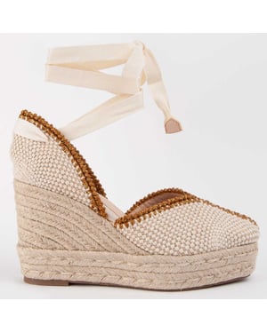 Montevita Wedge Espadrille Balenci12 Beige