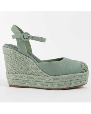 Montevita Espadrilles Met Een Sleehak Balenci10 Blauw