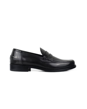 Alberto leren mocassins grijs