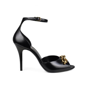 Saint Laurent sandaler Le Mailon Svart