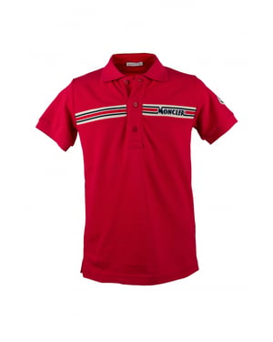 Moncler poloshirt rood