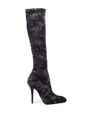 Saint Laurent Talia Laarzen Grijs