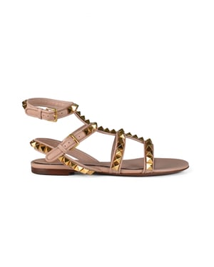 Valentino Garavani Rockstud Sandalen Roze