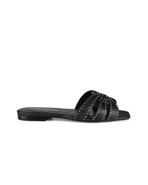 Saint Laurent Tribute Sandalen Zwart
