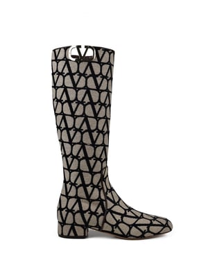 Valentino Garavani VLogo Stövlar Beige