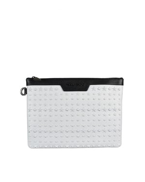 Jimmy Choo Derek clutch Vit
