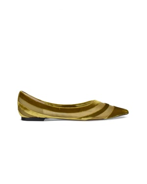 Jimmy Choo ballerina's Love groen
