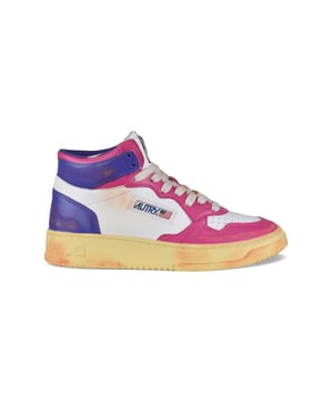 Autry Mid Super Vintage Sneakers Roze