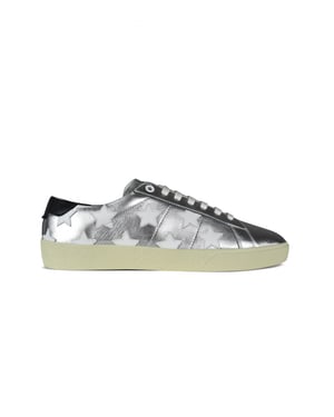 Saint Laurent Court Classic Sneakers Silver