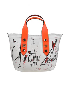 Christian Louboutin kleine draagtas Frangibus wit
