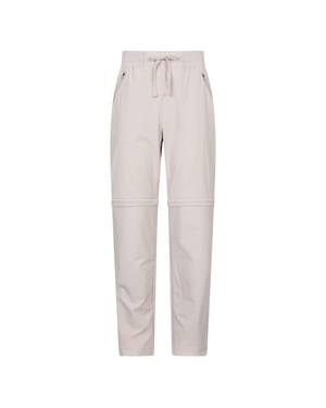 Mountain Warehouse Dames/Dames Explorer afritsbare wandelbroek (Beige)