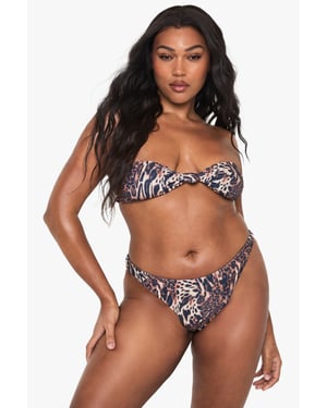 Plus Swimwear Essentials Solid Brief