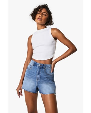Tall Denim Mini Short
