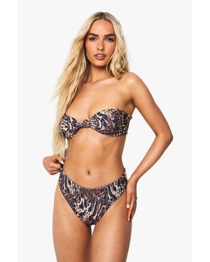 Swimwear Essentials Leopard High Waist Brief