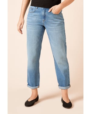 Boyfriends Ankle Grazer Fold Up Jeans