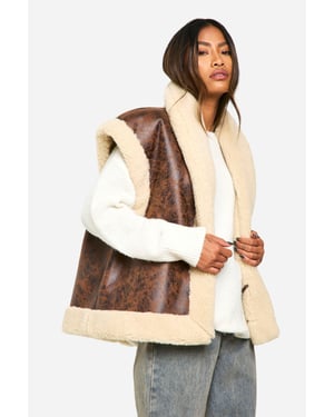 Vintage Look Bonded Aviator Gilet