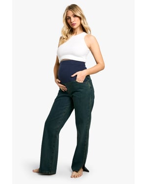 Maternity Over The Bump Split Hem Straight Leg Jeans