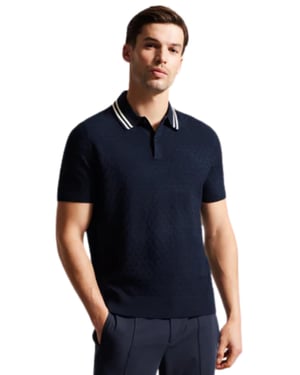 Ted Baker Heren Gestikt Poloshirt - MAHANA