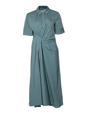 Maxi dress with wrinkled detail